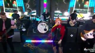 Paramore Still Into You Good Morning America 0811 [upl. by Liv]