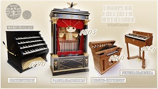 1st European FreeReed Instruments  Orchestrion  Panharmonikon  Orgue expressif  Physharmonica [upl. by Nananne182]