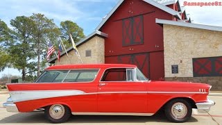 1957 Chevy BelAir Nomad Station Wagon Cruise amp Tour [upl. by Stillman]