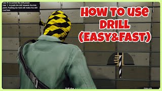 GTA V Fleeca Job Drill Tutorial  How To Use The Drill Easy amp Fast [upl. by Aluk]