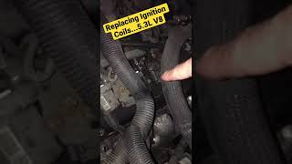 Replacing Ignition Coil packs on a 53L Chevy V8 Full video posting on my YouTube channel [upl. by Ire]