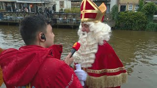 Sinterklaas toch nog aangekomen in Franeker quotBlij dat we hier zijnquot [upl. by Artemisa]