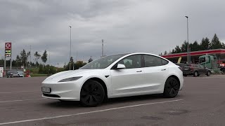 Tesla Model 3 RWD Highland 1000 km challenge part 1 [upl. by Rhynd]