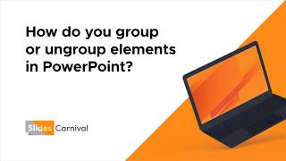 How do you group or ungroup elements in PowerPoint [upl. by Sordnaxela]