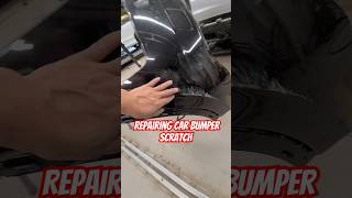 Repairing Car bumper scratches easy to repair Car body Repair Denting and painting auto car [upl. by Zedekiah]