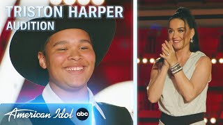 Powerful Performance 15YearOld Triston Harper Sings Jason Isbells quotCover Me Upquot on American Idol [upl. by Ylekalb]