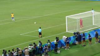 Gol de Neymar nos penaltis contra a Alemanha na Olimpiadas Rio 2016 [upl. by Herzig]