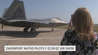 Davenport native will pilot F22 Raptor at Quad City Air Show [upl. by Alpheus]