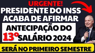 SAIU CALENDÁRIO DE ANTECIPAÇÃO 13º SALÁRIO INSS 2024 PARA O 1º SEMESTRE 2024  VEJA CALENDÁRIO [upl. by Collyer29]