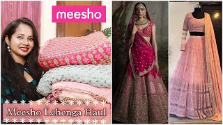 Meesho Lehenga Haul under Rs 1300  UNBOXING DESIGNER LEHENGAS  Ranjana R [upl. by Goldenberg963]