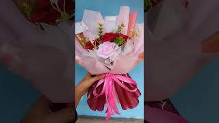 Order shopee otama florist diycraft flowers buketulangtahun bucket bouquet bouquetbunga [upl. by Aerdied244]