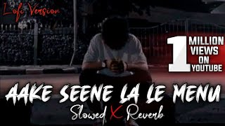 Aake seene la le menu slowed and reverb rim jhim rim jhim lofi song insta viral  MahakalChaudhary [upl. by Ettezel]