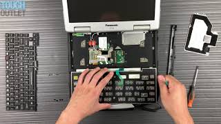 Panasonic Toughbook CF30 How to install an emissive keyboard [upl. by Darryn741]