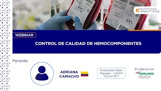 Webinar Control de Calidad de Hemocomponentes [upl. by Eittocs882]