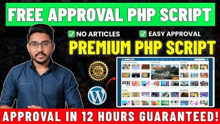 100 AdSense Approval Free PHP Script Without Articles  Complete Website Installation [upl. by Rednav]