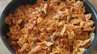 Spicy Bow Tie Pasta  Cooked by Julie episode 297 [upl. by Anitaf921]