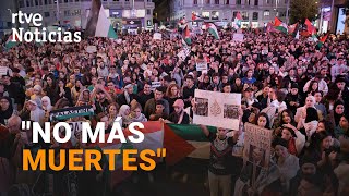 MANIFESTACIONES en CIUDADES ESPAÑOLAS denuncian el quotGENOCIDIOquot de PALESTINA y LÍBANO por ISRAEL [upl. by Corsetti]