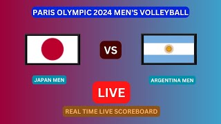 Japan Vs Argentina LIVE Score UPDATE Today Men’s Volleyball 2024 Paris Olympic Match Jul 31 2024 [upl. by Ronoel945]