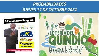 Resultado de la LOTERIA del QUINDIO del JUEVES 17 de octubre de 2024 ULTIMO SORTEO¡ [upl. by Zina19]