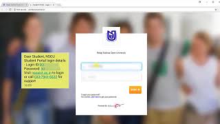 NSOU Student Portal Demo Video [upl. by Ayrolg]