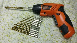 Black  Decker Drill Bits Hex Shank Quick Change Cobalt Drill Bits amp Cross Philips Screwdriver Bits [upl. by Itoyj]