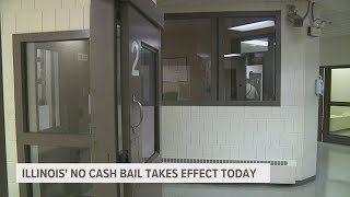 Cash bail officially ends in Illinois [upl. by Enirehtak12]