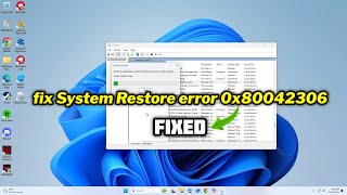 FIXED System Restore error 0x80042306 [upl. by Llenoj516]