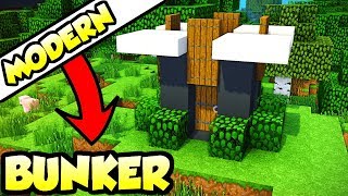 Minecraft ULTIMATE Modern Survival Bunker Tutorial How to Build [upl. by Abihsat]