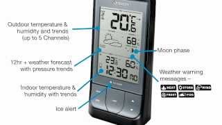 Oregon Scientific  WeatherHome  BAR218HG  Demo Video [upl. by Hubing]