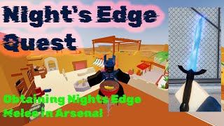 Roblox Arsenal Nights Edge Quest LIVE 🔴 [upl. by Season]