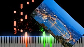 Danubio Azul Blue Danube Piano Cover Midi tutorial Sheet app Karaoke [upl. by Nnylirehs171]