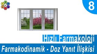 FARMAKODİNAMİK DOZ YANIT İLİŞKİSİ Hızlı Farmakoloji 8 [upl. by Higbee]