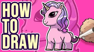 How To Draw Cute Unicorn  Easy Unicorn Drawing [upl. by Riana]