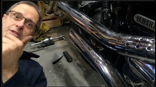 Yamaha XVS 650 Dragstar Baffle Replacement [upl. by Killion]