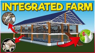 Integrated Goat Chicken and Fish Farming  Integrated Farming System [upl. by Eimia628]