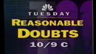 2291992 NBS Show Promos quotLaw amp Orderquot quotResonable Doubtsquot SNL [upl. by Hild]