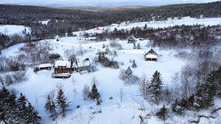 Aerial View of Gaspé Peninsula Gaspésie Early Spring 2022 in 4K [upl. by Vasyuta49]