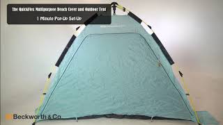 Beckworth amp Co QuickFlex Multipurpose Beach Cover and Outdoor Tent [upl. by Yrahcaz]