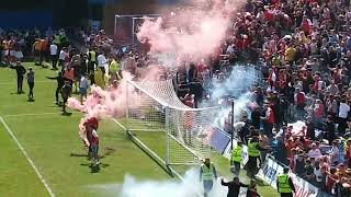 Matchday Gillingham vs Rotherham Utd 30422 Includes pitch invasion [upl. by Button9]