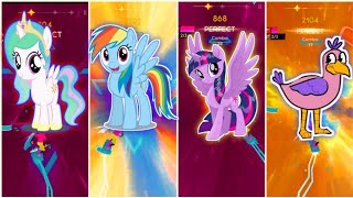 My little pony dance opila Bird Tiles Hop Edm rush gameplay Cyber Shooter Games [upl. by Shiff207]