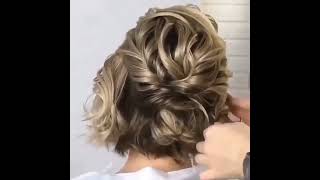 Peinado de Novia CABELLO CORTO  Fácil  PASO A PASO  Short Hair Bridal Hairstyle weddingtoday7 [upl. by Fidele]