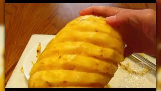 How to prepare pineapple I have special stainless knife for that [upl. by Laersi107]