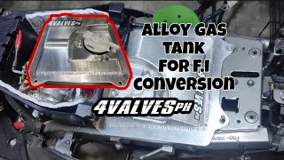 alloy gas tank65L para sa fi conversion ng mio carb type [upl. by Eeloj]