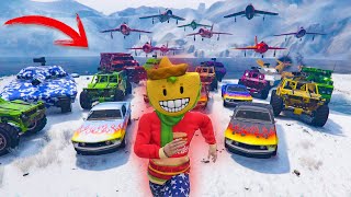 TODOS CONTRA MI INCREIBLE ESPECIAL NIEVE EN LOS SANTOS  GTA V ONLINE [upl. by Sonnie675]