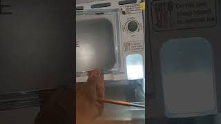 Fridge Freezer door fitting shorts fridgerepair acrepair fridgenotcooling fridgerepairvideo [upl. by Llertak912]