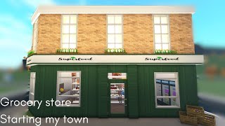 BUILDING A GROCERY STORE IN BLOXBURG [upl. by Iad]