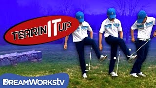 12YearOld Amazing Golf Trick Shot  TEARIN IT UP [upl. by Eniamreg290]