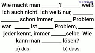 das oder dass dieses jenes Konjunktion Artikel Relativpronomen Rechtschreibung Grammatik üben [upl. by Sybil550]