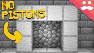 Making a Redstone Door WITH NO PISTONS [upl. by Elleryt]