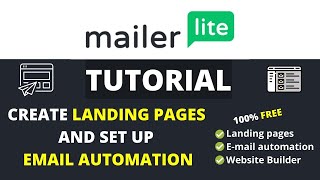 Mailer Lite Tutorial in Hindi  How To Create Landing Page amp Set Up Email Automation Full Guide [upl. by Adnalue]